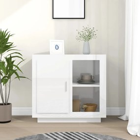 vidaXL Συρταριέρα Γυαλιστερό Λευκό 80 x 40 x 75 εκ.