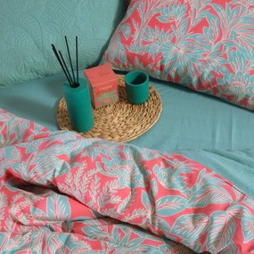 Σεντόνια Μονά (Σετ) Nef-Nef Homeware Smart Charisma Green - Coral