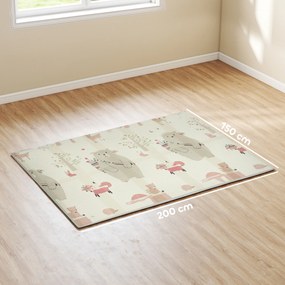 Baby Play Mat Animal Pattern Αφρός πάχους 1,5 cm Αντιολισθητική επένδυση