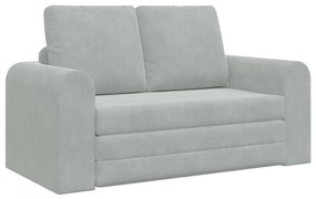 vidaXL Καναπές Κρεβάτι 2 σε 1 Ανοιχτό Γκρι 148x71x83 cm Βελούδο