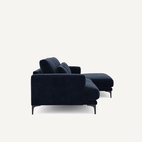 Γωνιακός καναπές XL δεξιός, από βελούδινο chenille, MARSILE