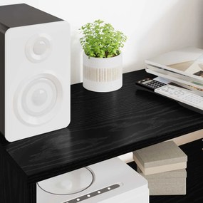 vidaXL Ντουλάπι TV Μαύρη Οξυά 80 x 30 x 40 εκ Επεξεργασμένο ξύλο