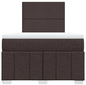 ΚΡΕΒΑΤΙ BOXSPRING ΜΕ ΣΤΡΩΜΑ ΣΚΟΥΡΟ ΚΑΦΕ 120X200 ΕΚ. ΥΦΑΣΜΑΤΙΝΟ 3293931