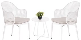 ΣΕΤ LOUNGE 3TMX ΕΞ.ΧΩΡΟΥ OREGO HM21107.02 ΑΛΟΥΜΙΝΙΟ & ΜΕΤΑΛΛΟ ΣΕ ΛΕΥΚΟ (1 Τεμμάχια)