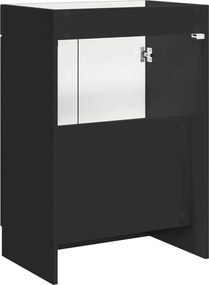 vidaXL Ντουλάπι κάτω από τον νιπτήρα Μαύρο 78,5 x 37,5 x 81 εκ