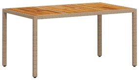 vidaXL Σέτ φαγητού για κήπο 5 pcs Μπεζ συνθετικό ρατάν