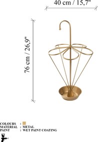 Ομπρελοθήκη Χρυσή SEMSIYE 40x40x76