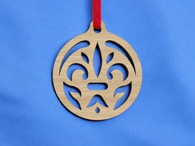 Intra απο ξύλο plywood 3mm-4mm πάχος – Ξύλινη χριστουγεννιάτικη μπάλα 20x20 cm INTRAVECTRY-MY548897