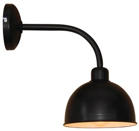 Φωτιστικό Τοίχου - Απλίκα HL-118S-1W ENZO BLACK WALL LAMP - Μέταλλο - 77-2884