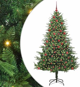 vidaXL Τεχνητό Χριστουγεννιάτικο Δέντρο 300 LED Θερμό λευκό PVC και PE