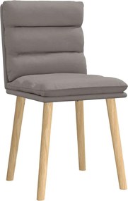 vidaXL Πολυθρόνες Τραπεζαρίας 2 τεμ. Taupe Υφασμάτινες