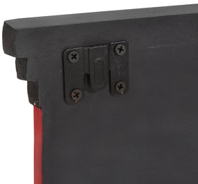 vidaXL Κρεμάστρα Τοίχου με 4 Γάντζους 80x25x2 εκ. Στερεό Ξύλο Μάγκο & Κατασκευασμένο Ξύλο