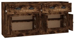 vidaXL Ντουλάπια 2 τεμ. Καπνιστή δρυς Επεξεργασμένο Ξύλο