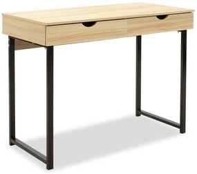 Γραφείο Vitor μεταλλικό με επιφάνεια MDF χρώμα φυσικό 100x48x75εκ 100x48x75 εκ.