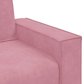vidaXL Πολυθρόνα-Καναπέ Ροζ Βελούδινη 100x78x84 εκ.