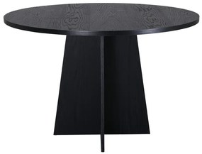 Τραπέζι Dallas 3209, Μαύρο, 75cm, 30 kg, Φυσικό ξύλο καπλαμά, Ινοσανίδες μέσης πυκνότητας | Epipla1.gr