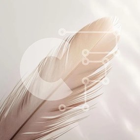 Intra Συλλεκτικό Ξύλινο Παζλ Plywood 4mm - Μονό λευκό φτερό στο τραπέζι Σε Ξύλινο Κουτί - Διαστάσεις: 10x10 cm – 25 κομμάτια