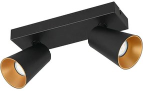 Φωτιστικό Οροφής - Σποτ Sharp 817100232 28x8,5x16cm 2xGU10 10W Black Trio Lighting