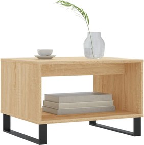 vidaXL Τραπεζάκι Σαλονιού Sonoma Δρυς 60x50x40 εκ. από Επεξεργ. Ξύλο