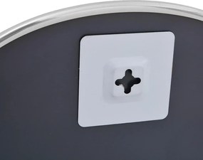 vidaXL Καθρέφτης Τοίχου Ασημί 30x25 εκ.