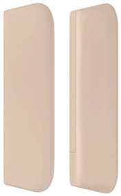 vidaXL Κεφαλάρι με Πτερύγια Καπουτσίνο 103x16x78/88εκ. Συνθετικό Δέρμα