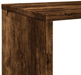 Βιβλιοθήκη Καπνιστή Δρυς 102x29x143 εκ. από Επεξεργασμένο Ξύλο - Καφέ