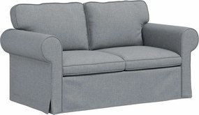 vidaXL Καναπές 2 pcs Ανοιχτό γκρι