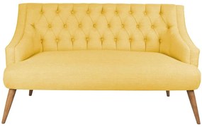 Καναπές Διθέσιος Lamont 558ZEN1237 140x74x80cm Yellow