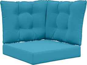 vidaXL Μαξιλάρι Καναπέ Εξωτερικού Χώρου 3 pcs Βασιλικό Μπλε