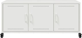 vidaXL Έπιπλο Τηλεόρασης Λευκό 100,5x39x43,5 εκ. Ατσάλι
