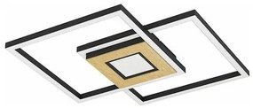 Eglo Marinello Μοντέρνα Μεταλλική Πλαφονιέρα Οροφής με Ενσωματωμένο LED σε Μαύρο χρώμα 48.5cm 99659