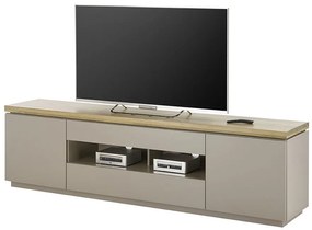 Amos Έπιπλο Τηλεόρασης Γκρι Μπεζ 200x40x57 cm