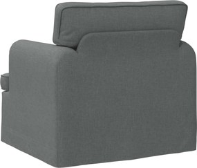 vidaXL Καναπές Σκούρο Γκρι