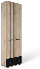 Έπιπλο Εισόδου LINEA Λευκό/Μαύρο 60x202.5x32