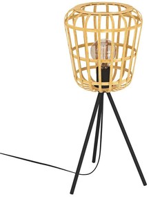 Φωτιστικό Επιτραπέζιο Montezuelo 390154 Φ24x59cm 1xE27 40W Multi Eglo Steel,Wood