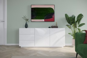 Μπουφές Soho Λευκό Γυαλιστερό 167x71x43cm - BOG4589