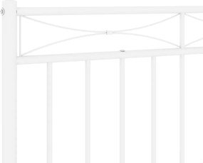 vidaXL Ανταλλακτικό κεφαλάρι Λευκό 200 εκ. Μεταλλικό