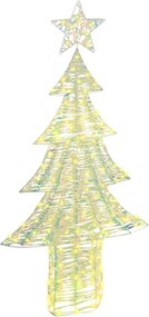 vidaXL Χριστουγεννιάτικο Δέντρο με 240 LED Θερμό λευκό 181 cm PET
