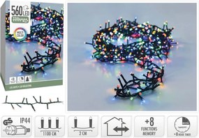 ΣΥΡΜΆΤΙΝΑ &amp; PVC ΛΑΜΠΆΚΙΑ LED MICRO CLUSTER 560LED MULTI 11M AX8560210