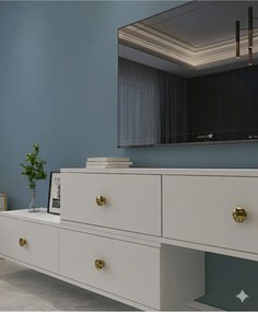 Stewehome Σετ 2 τεμαχίων επιτοίχια μοντέρνα βάση τηλεόρασης 120x30x30 cm