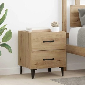 vidaXL Ντουλάπι κρεβατιού 2 pcs artisan δρυς 40 x 35 x 47.5 εκ