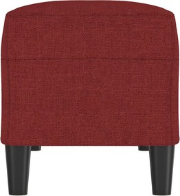 vidaXL Πάγκος μπορντό 100x35x41 εκ. Υφασμάτινος