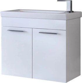 Drop Status 60 White Gloss - Βάση Επίπλου Με Νιπτήρα (60x34)