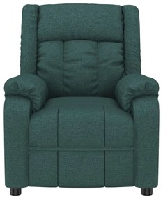 vidaXL Πολυθρόνα με Ανύψωση Σκούρο Πράσινη Υφασμάτινη