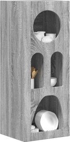 vidaXL Πλαϊνό γραφείο Γκρίζο Σονομα 40 x 35 x 100.5 εκ