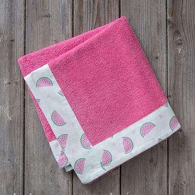 Πετσέτα Θαλάσσης Παιδική Με Φάσα - Popsugar Pink Nima Θαλάσσης 70x140cm 100% Βαμβάκι