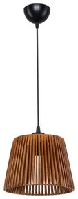 Φωτιστικό οροφής μονόφωτο PWL-1116 Pakoworld Ε27 καφέ Φ22x60εκ-147-000061-Καφέ 147-000061