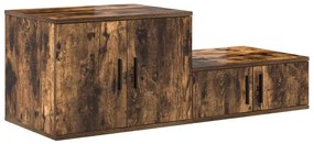 vidaXL Ντουλάπι αποθήκευσης Καπνιστή δρυς 127 x 41 x 40 εκ