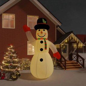 vidaXL Χιονάνθρωπος Φουσκωτός Χριστουγεννιάτικος με LED 455 εκ.