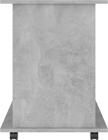 vidaXL Ντουλάπι Τροχήλατο Γκρι Σκυρ. 60 x 45 x 60 εκ. από Επεξ. Ξύλο